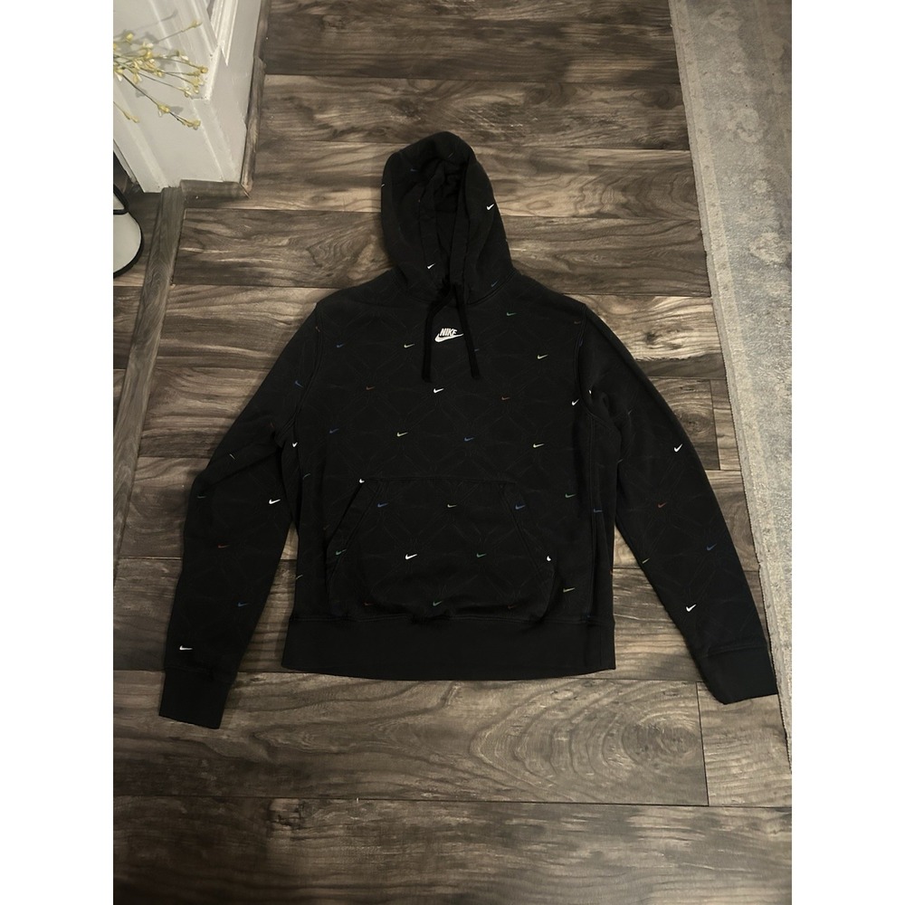 Mens Size Medium Nike Center‎ Swoosh Hoodie Embroidered Logo Y2K 581